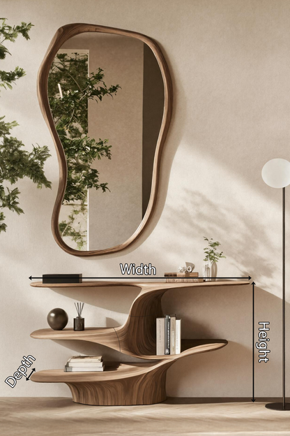 Rustic Live Edge Vanity For Bathroom Design And Storage