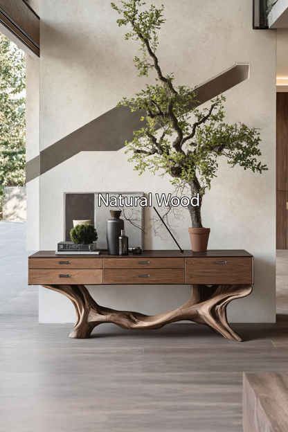 Farmhouse Live Edge Entryway Table For Bedroom Cozy Decor Ideas