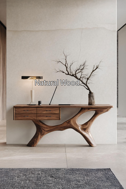 Rustic Live Edge Entryway Table For Bedroom Cozy And Warm Accent
