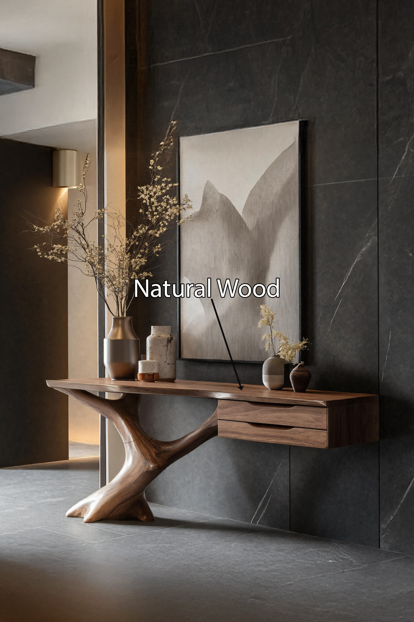 Handcrafted Wooden Console Table For Entryway Design