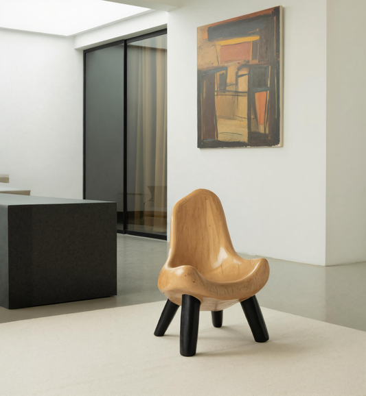 Modern Sculptural Accent Chair For Living Room Or Nursery