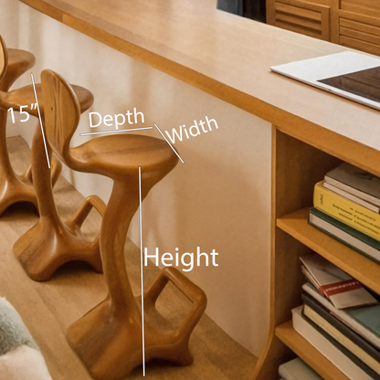 Sculptural Organic Bar Stool For Kitchen Or Interiors