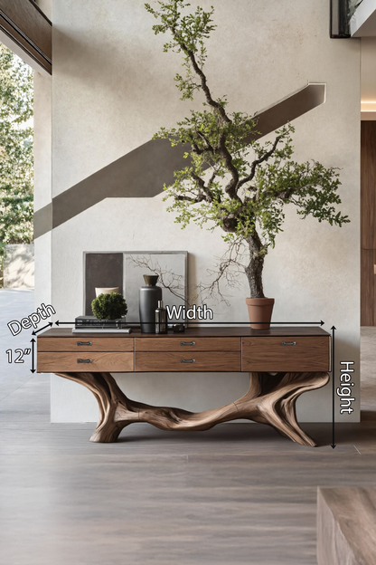 Farmhouse Live Edge Entryway Table For Bedroom Cozy Decor Ideas