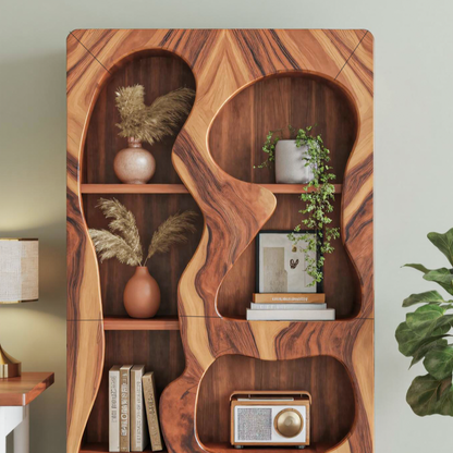 Organic Sculptural Bookshelf For Living Room Or Office