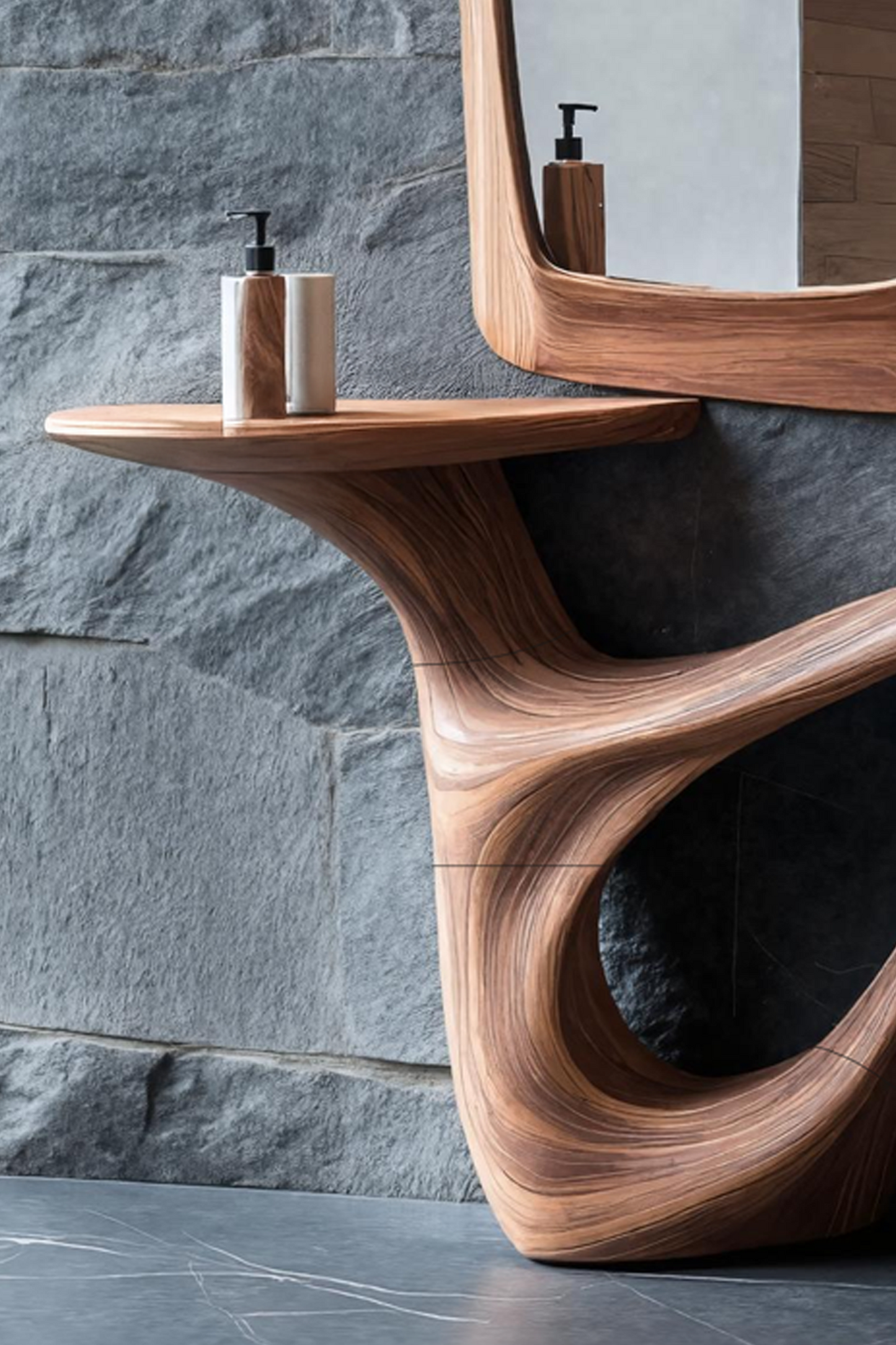 Mid Century Solid Wood Vanity For Furniture Decor Space