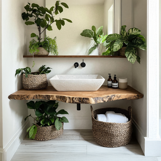 Farmhouse Bathroom Vanity For Natural Furniture Decor