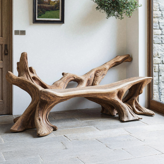 Handcrafted Wooden Bench Outdoor Seating For Durable Patios