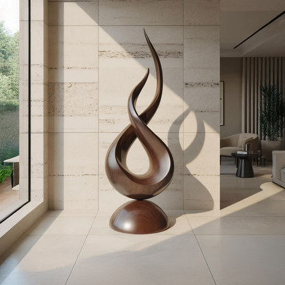 Farmhouse Abstract Sculpture For Garden Outdoor Accent