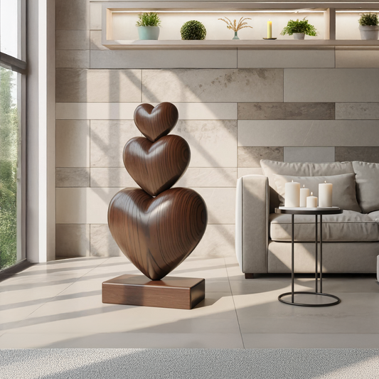 Handcrafted Wooden Sculpture For Furniture Unique Display