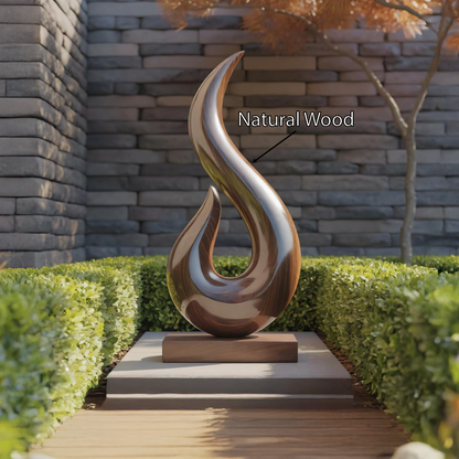 Handcrafted Abstract Sculpture For Outdoor Wall Design
