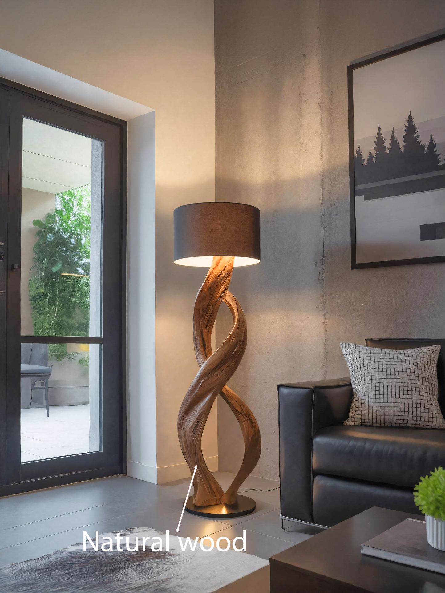 Artistic Twisted Floor Lamp For Living Room