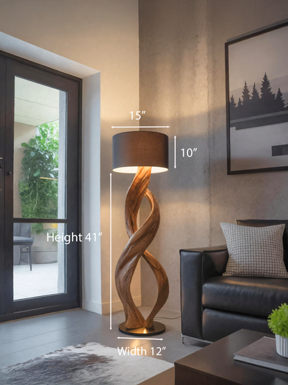 Artistic Twisted Floor Lamp For Living Room
