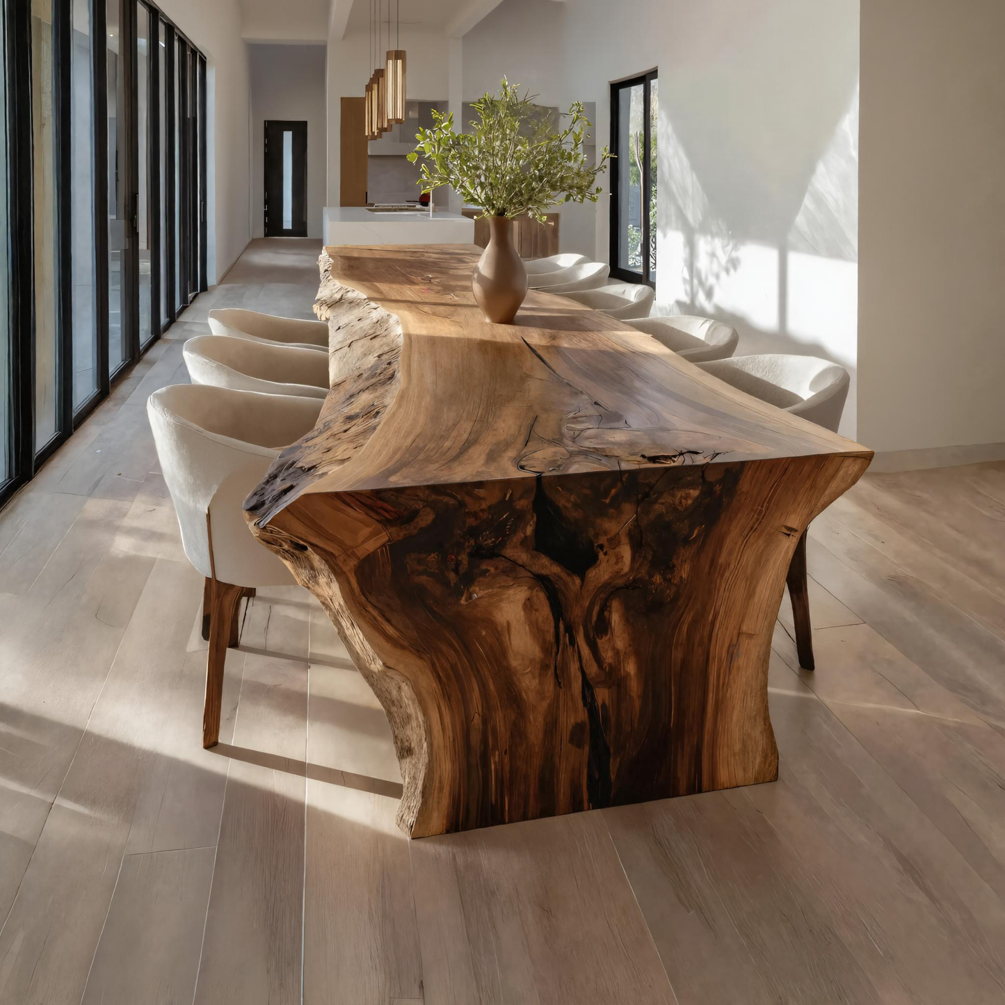 Handmade Live Edge Dining Table For Dining Room