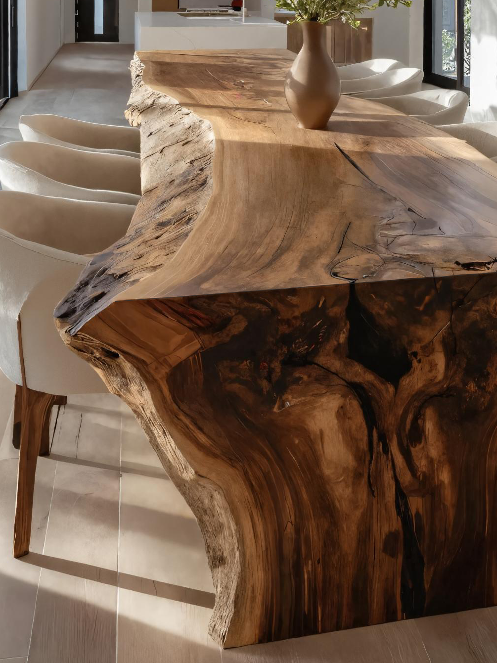 Handmade Live Edge Dining Table For Dining Room