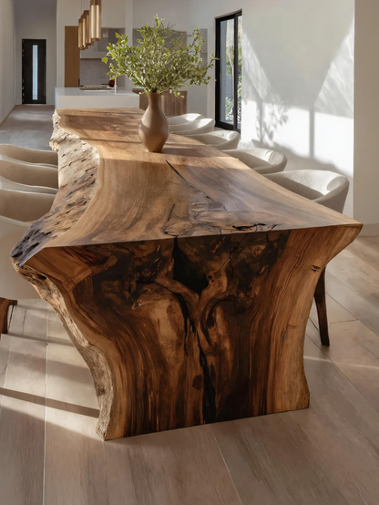 Handmade Live Edge Dining Table For Dining Room