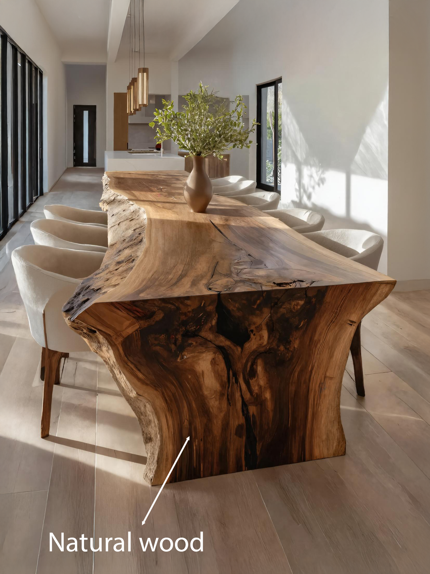 Handmade Live Edge Dining Table For Dining Room