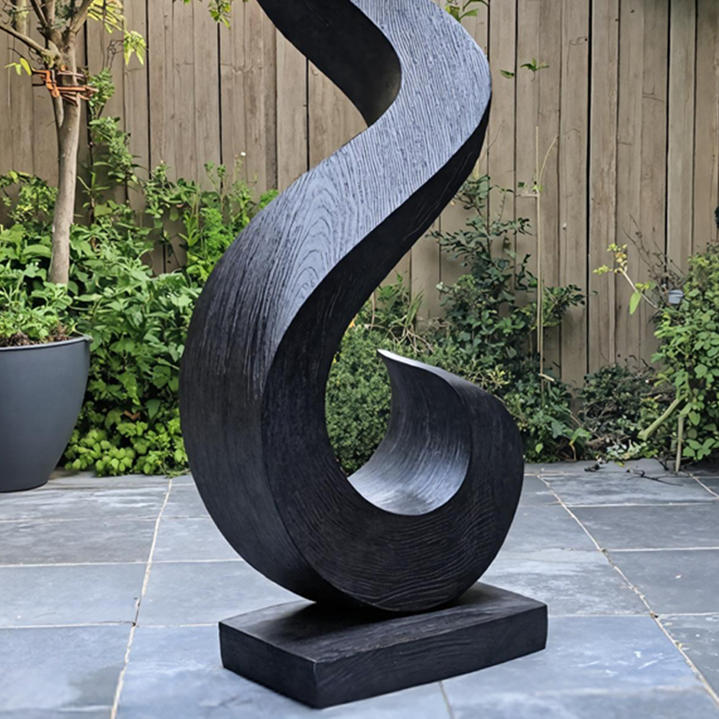 Handcrafted 3D Wood Art For Garden Focal Point Design