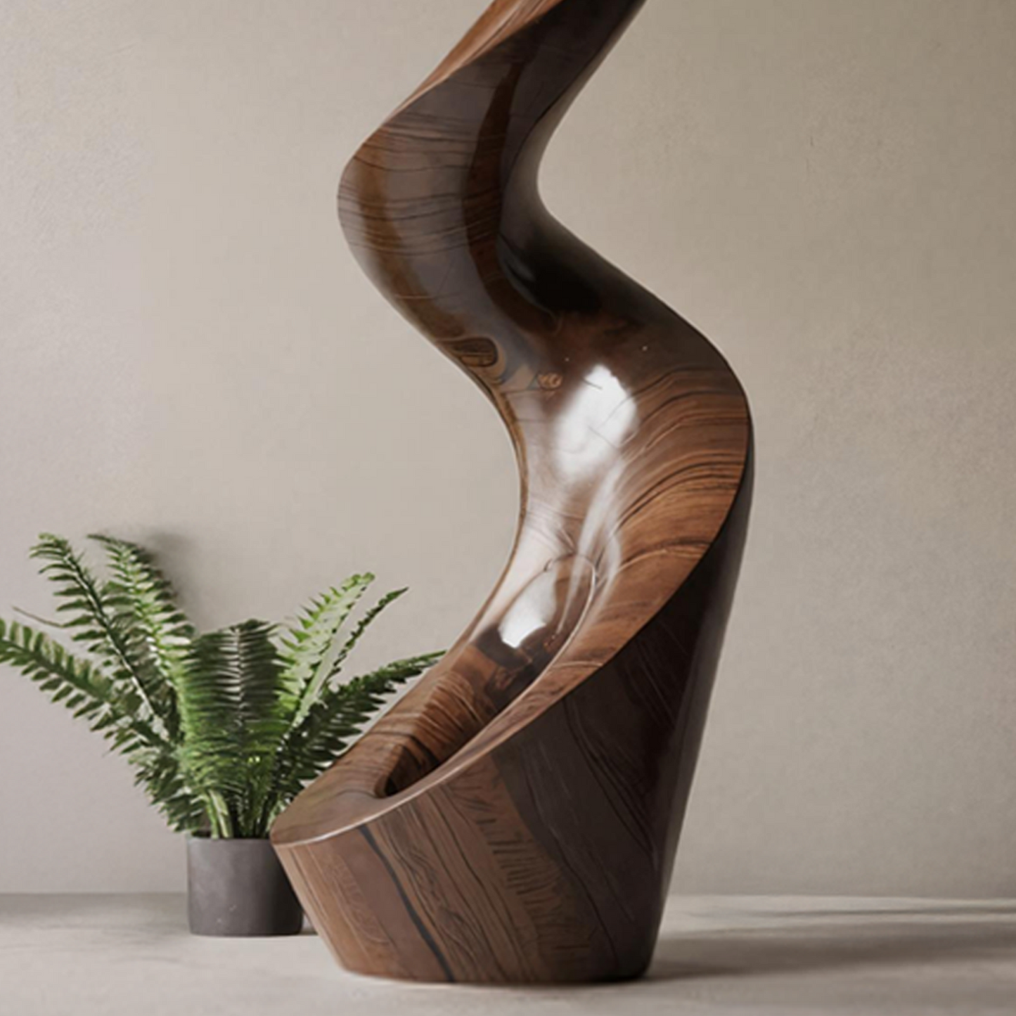 Mid Century Abstract Sculpture For Furniture Wall Art