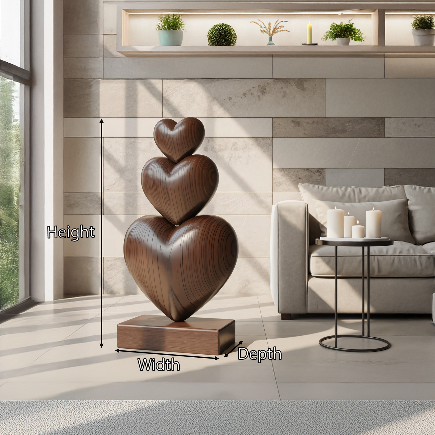 Handcrafted Wooden Sculpture For Furniture Unique Display