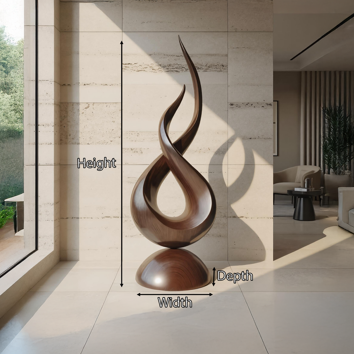 Farmhouse Abstract Sculpture For Garden Outdoor Accent