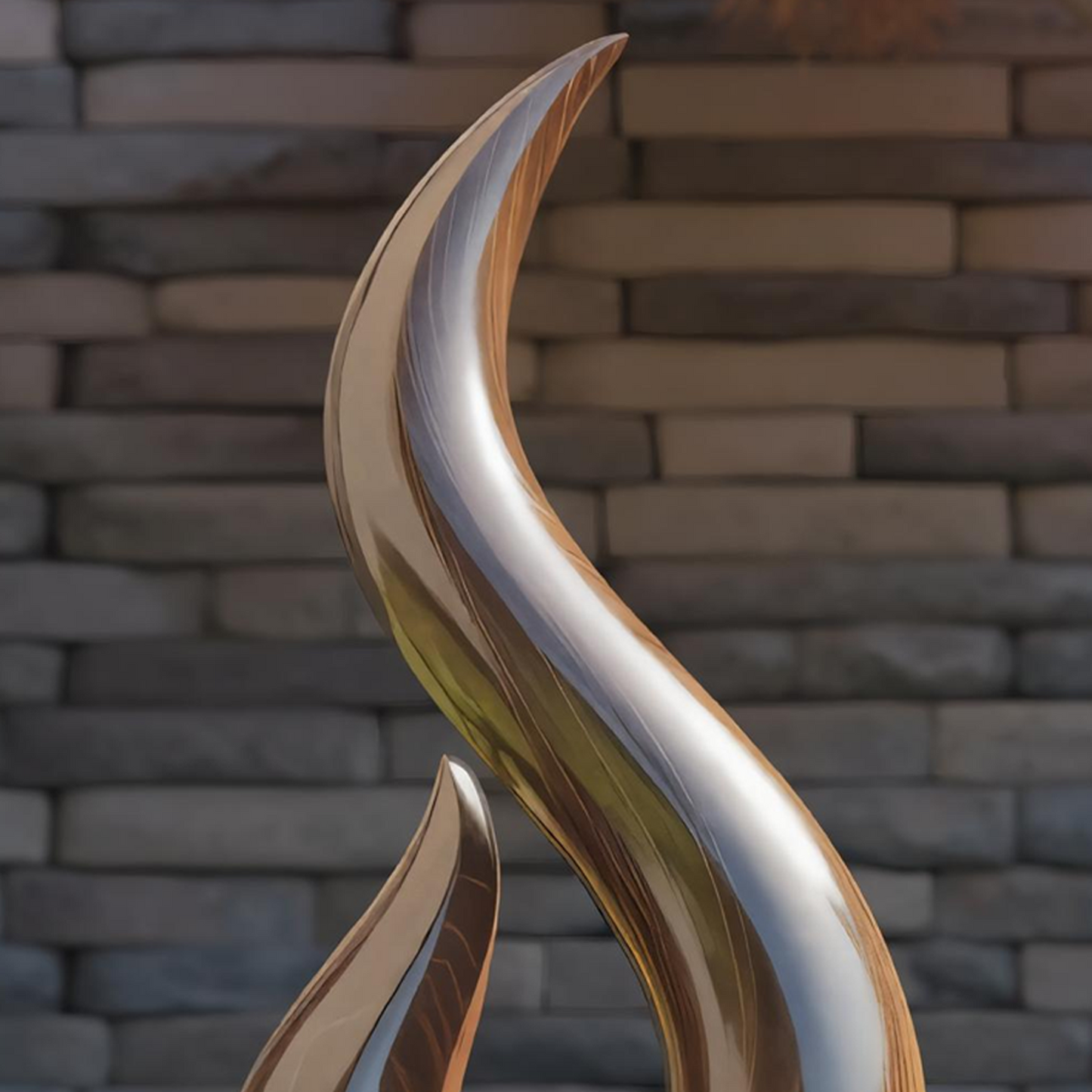 Handcrafted Abstract Sculpture For Outdoor Wall Design