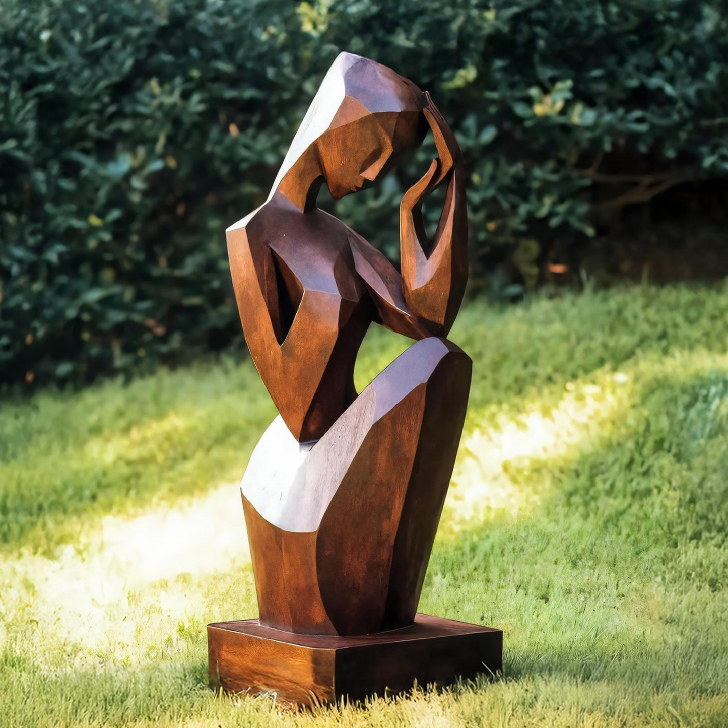 Handcrafted 3D Wood Art For Outdoor Nature Theme Setting