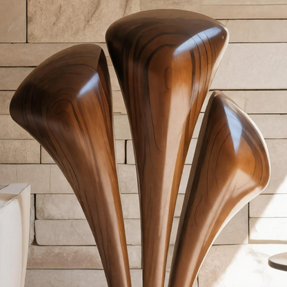 Handcrafted Large Wooden Sculpture For Garden Landscape