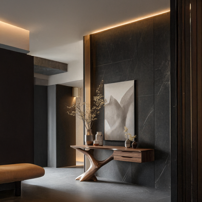 Handcrafted Wooden Console Table For Entryway Design