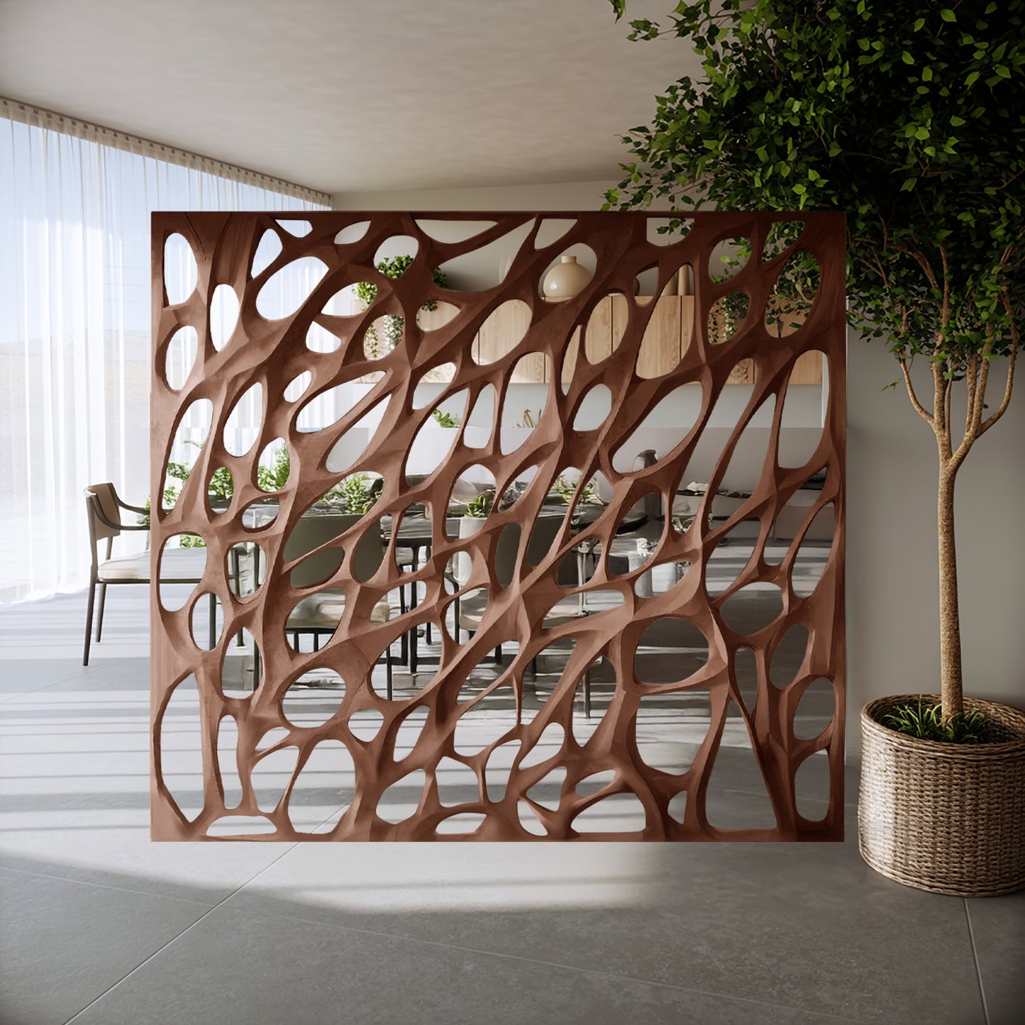 Modern Organic Room Divider For Open Space Decor