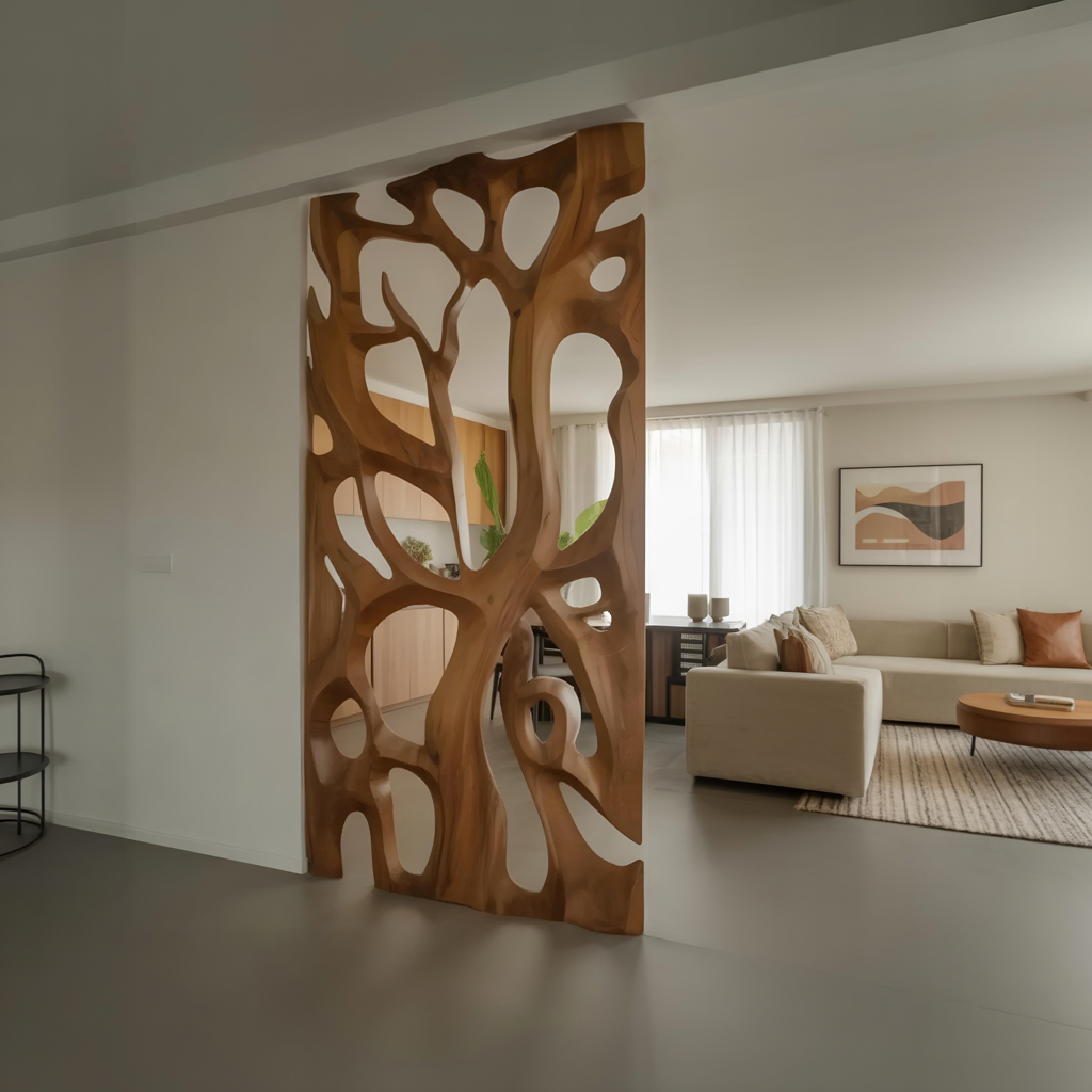 Sculptural Room Divider For Living Room Or Dining Space