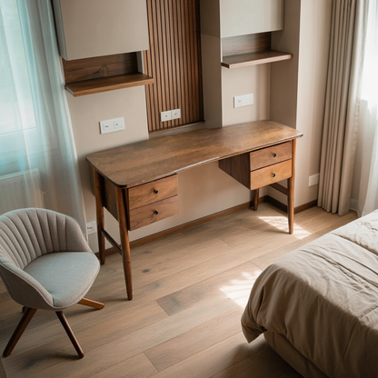 Mid Century Writing Desk For Bedroom Workspace Or Study Nook