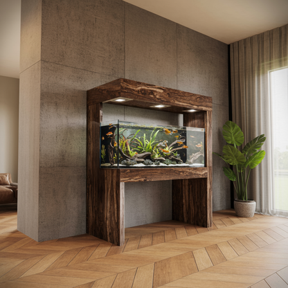 Modern Aquarium Stand With Canopy For Living Room