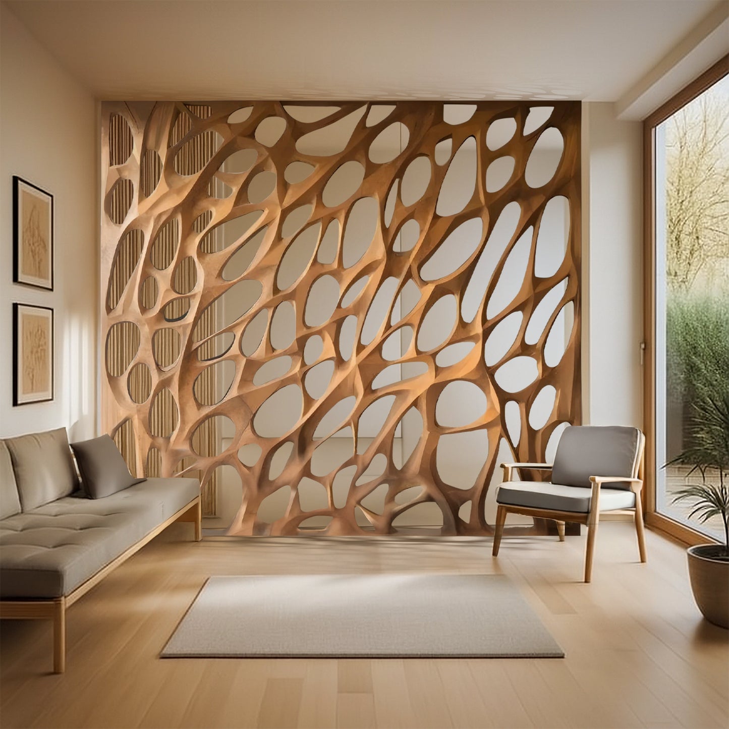Modern Organic Room Divider For Open Space Decor
