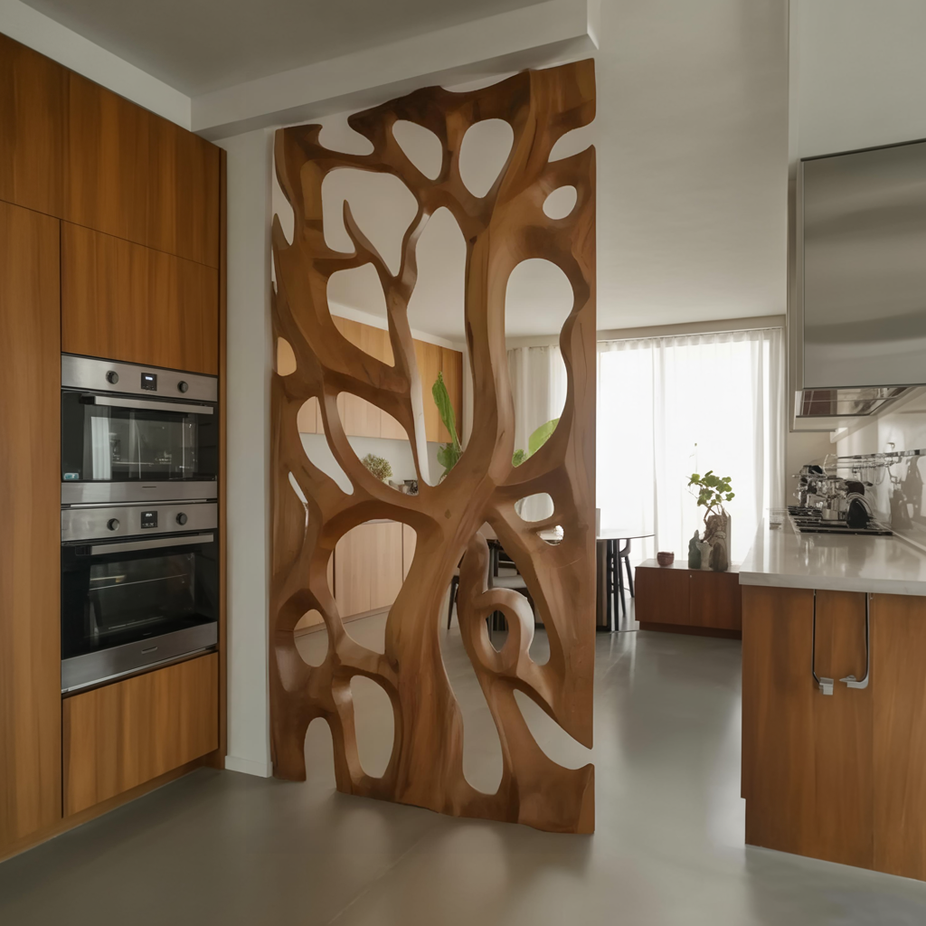 Sculptural Room Divider For Living Room Or Dining Space
