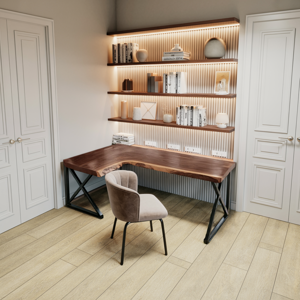 Modern L Shaped Corner Desk For Home Office Setup