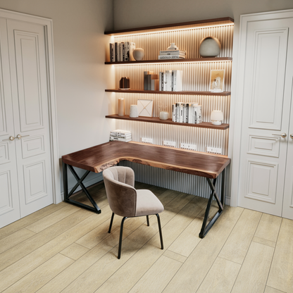 Modern L Shaped Corner Desk For Home Office Setup