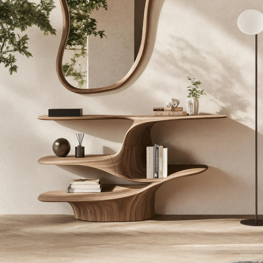 Rustic Live Edge Vanity For Bathroom Design And Storage