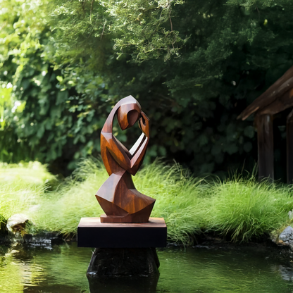 Mid Century Abstract Sculpture For Modern Outdoor Space