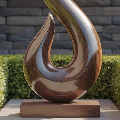 Handcrafted Abstract Sculpture For Outdoor Wall Design