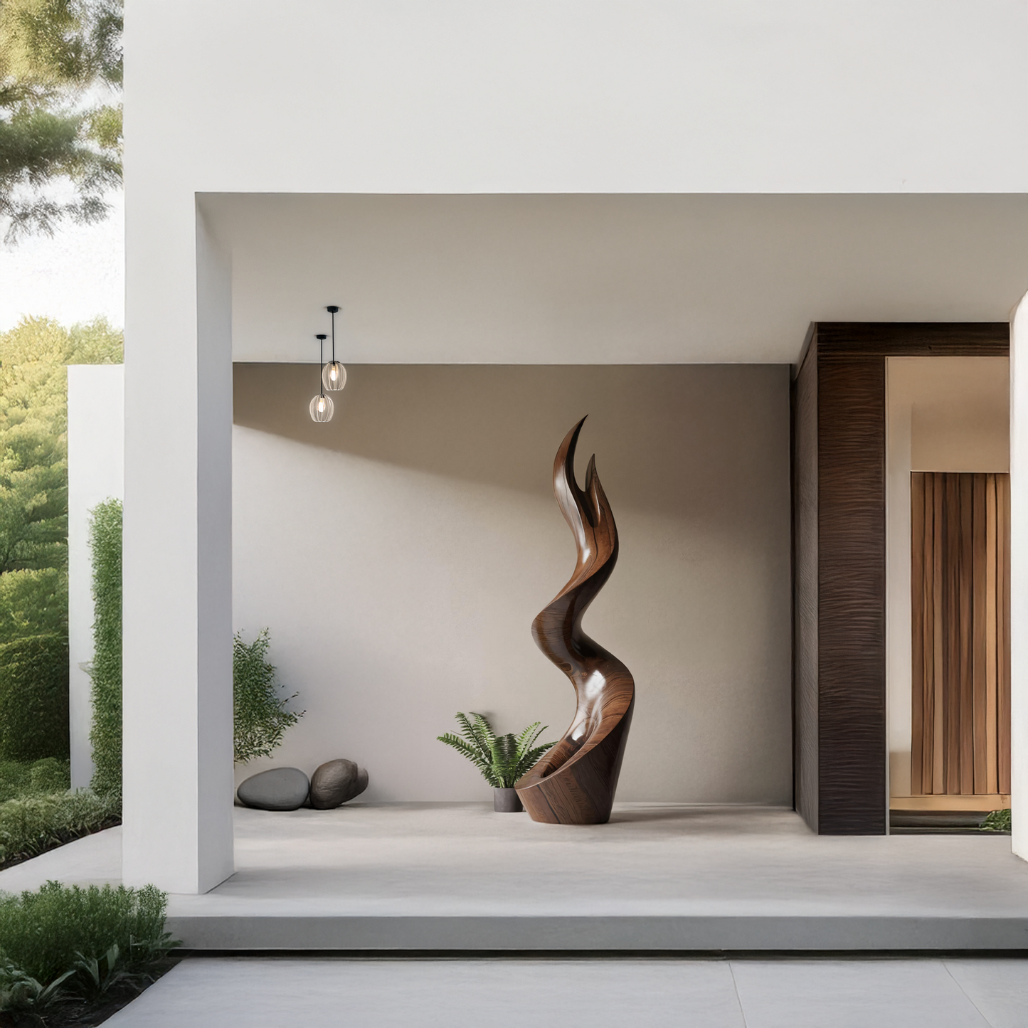 Mid Century Abstract Sculpture For Furniture Wall Art