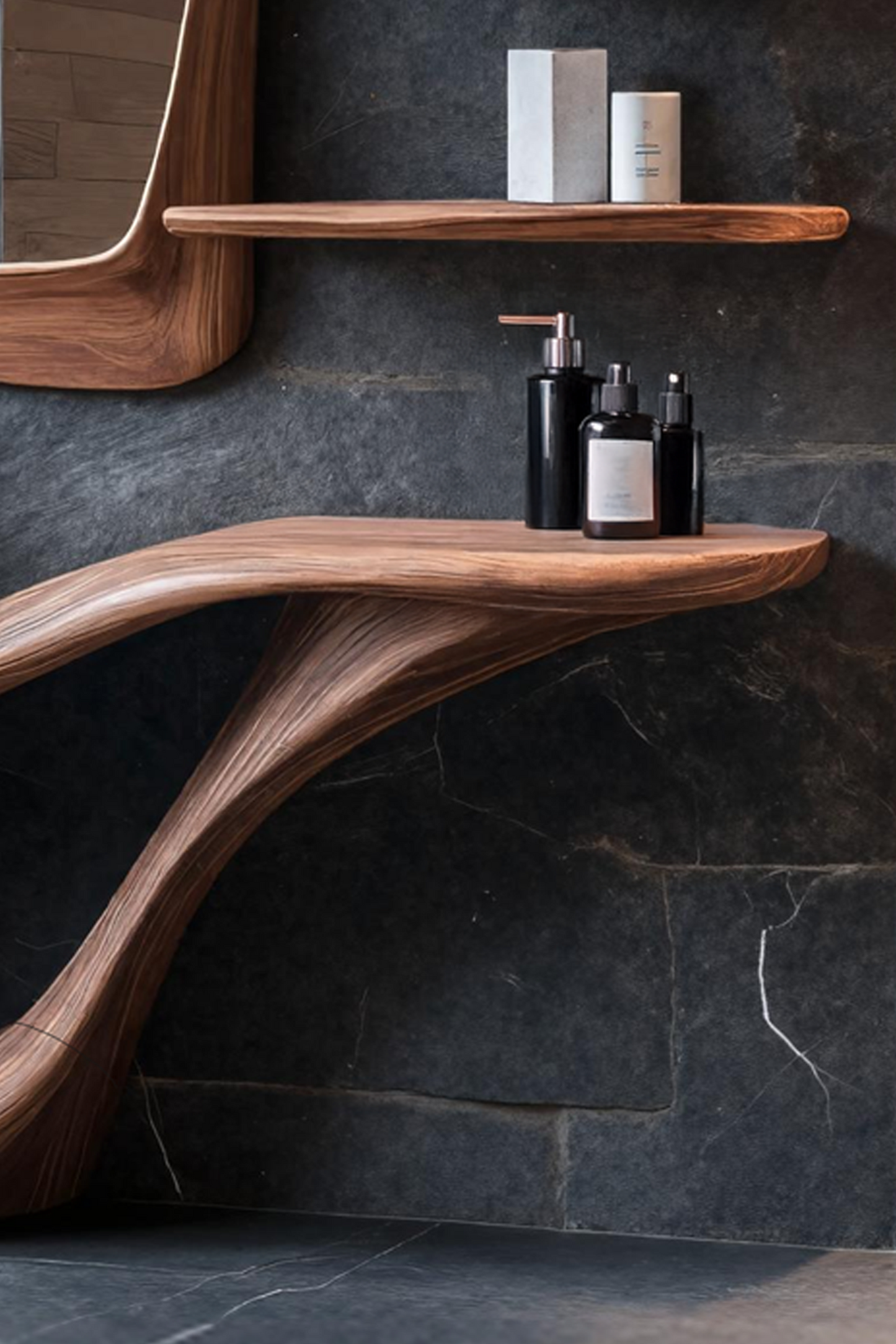 Mid Century Solid Wood Vanity For Furniture Decor Space