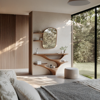 Mid Century Vanity Table For Bedroom And Bathroom Design