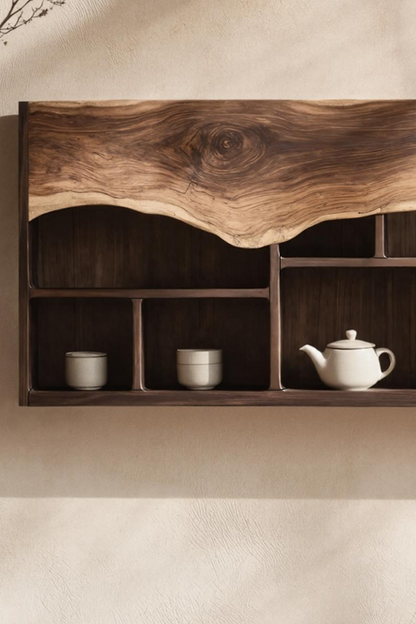 Farmhouse Bookshelf In Solid Wood For Living Room Style