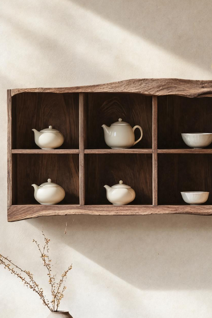 Handcrafted Live Edge Floating Shelf For Living Room Use