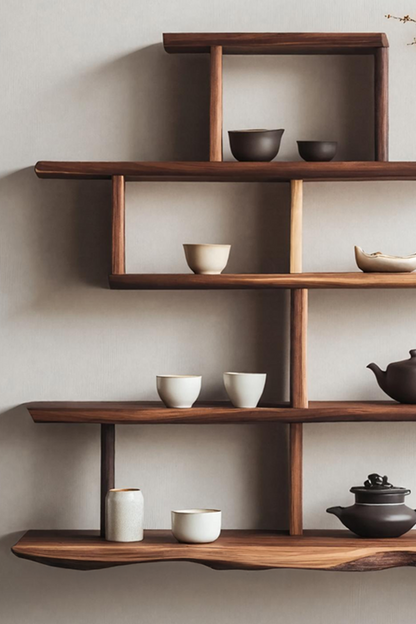 Farmhouse Live Edge Shelf For Bedroom Decor And Storage