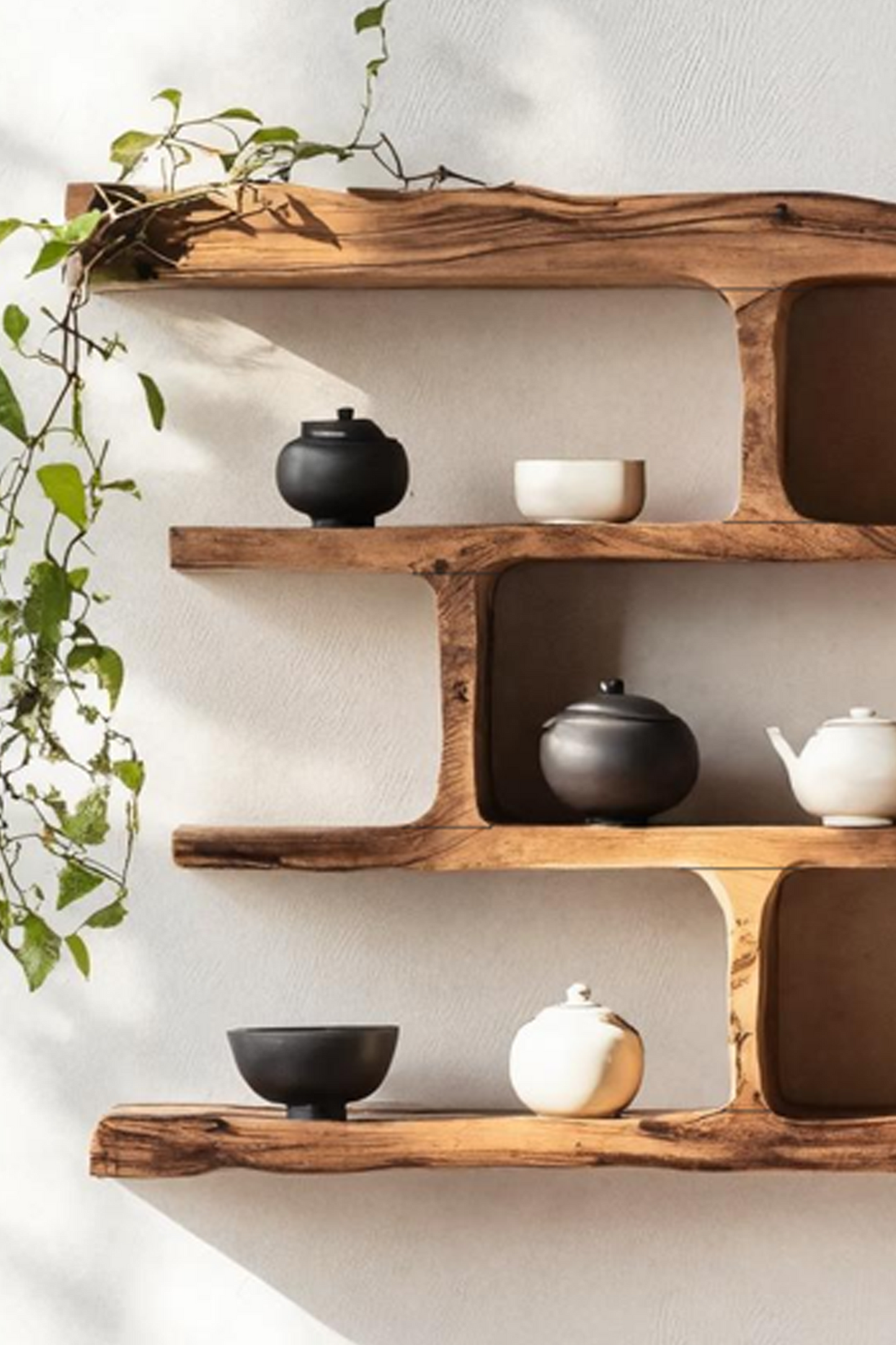 Mid Century Solid Wood Bookshelf For Bedroom Decor