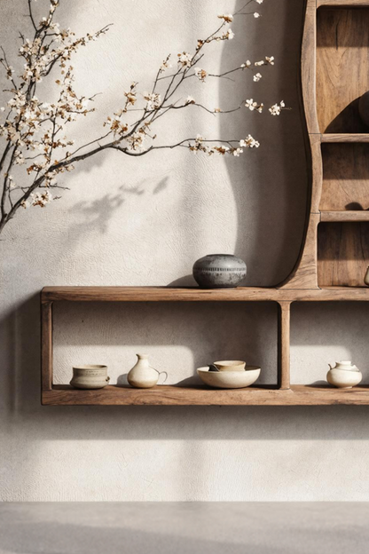 Handcrafted Solid Wood Bookshelf For Decor And Storage