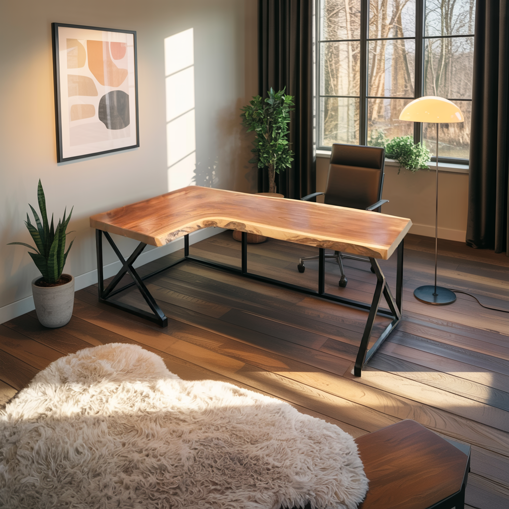 Modern L Shaped Corner Desk For Home Office Setup