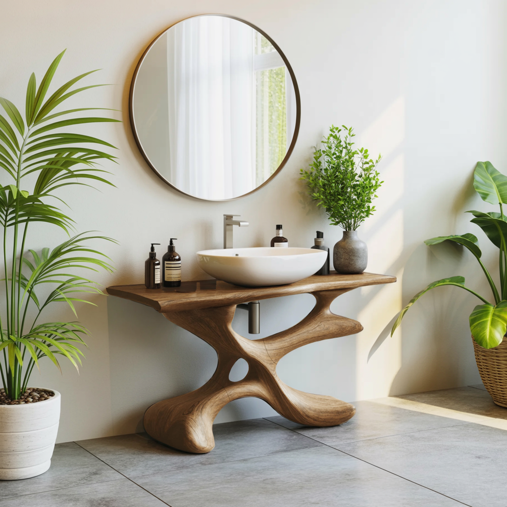 Handcrafted Bathroom Vanity For Furniture Decor Style
