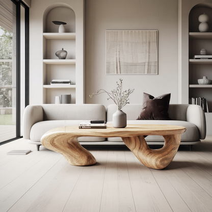 Handcrafted Low Table For Functional Room Setup